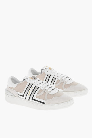 Leather CLAY Sneakers with Suede Details