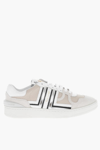 Leather CLAY Sneakers with Suede Details