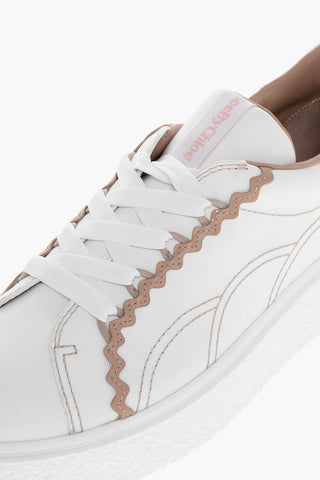 SEE BY Leather SUPER TICA Sneakers with Embroidered Contrasting Details