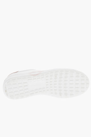 Logoed Leather NUMBER Sneakers with Contrasting Reptile Print