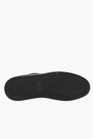 Low-top Sneakers with Croco Printed Suede Details