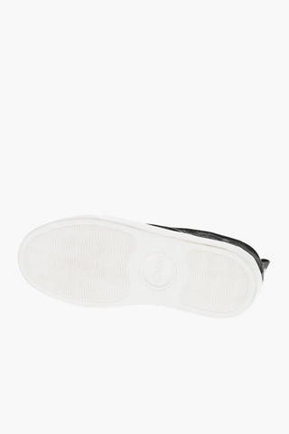 Sneakers Slip On LAUREN con Design Logo in Pizzo e Suola a Contrasto