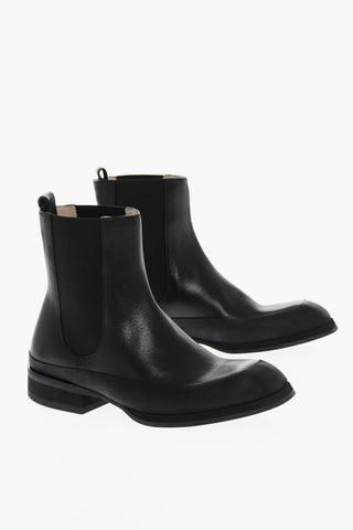 Leather GARDEN Chelsea Booties with Squared Toe