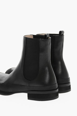 Leather GARDEN Chelsea Booties with Squared Toe