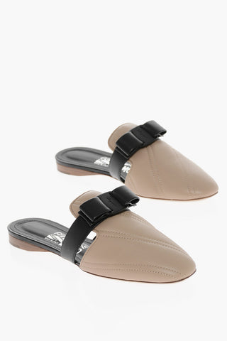 Mules BRIZA in Nappa Trapuntata con Fiocco