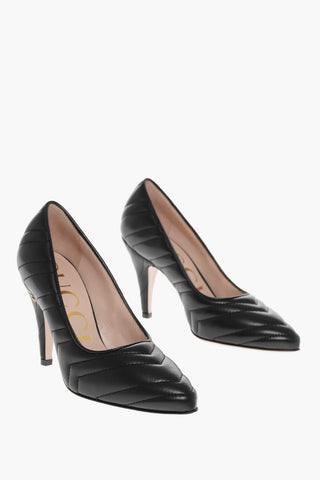 Quilted Nappa Pumps with Cone Heel 9,5cm