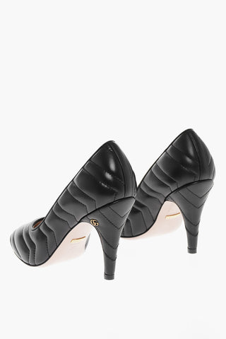 Quilted Nappa Pumps with Cone Heel 9,5cm