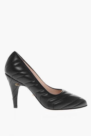Quilted Nappa Pumps with Cone Heel 9,5cm