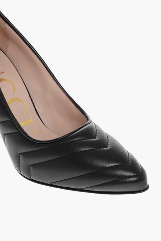 Quilted Nappa Pumps with Cone Heel 9,5cm