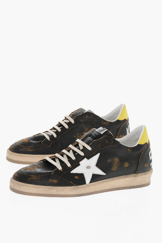 Vintage Effect BALLSTAR Leather Sneakers
