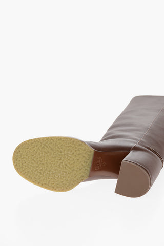 Squared Heel Nappa Knee-length EDIT Boots 9cm