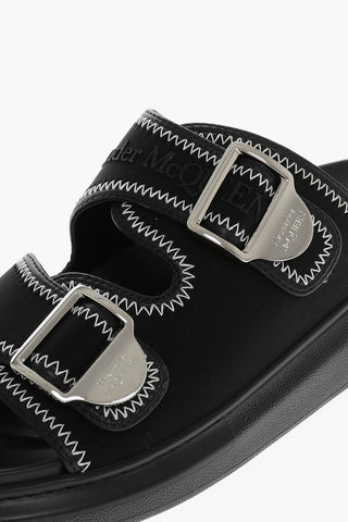 Contrasting Stitchings 2 Bouckle Sliders with Embossed Logo