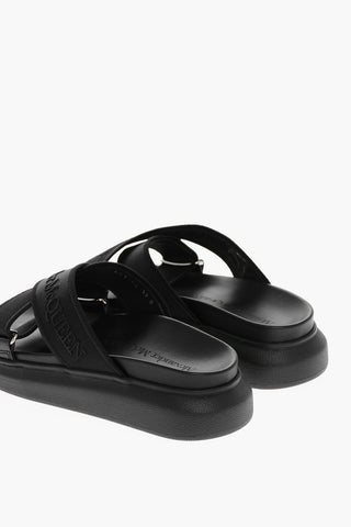 Criss Cross Sliders with Embroidered Logo