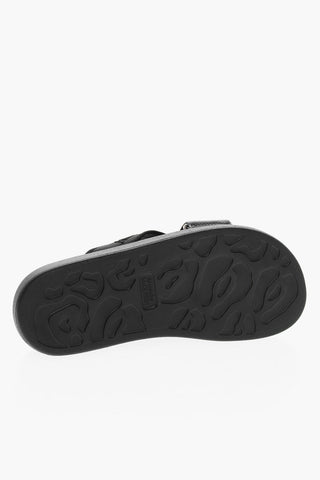 Criss Cross Sliders with Embroidered Logo