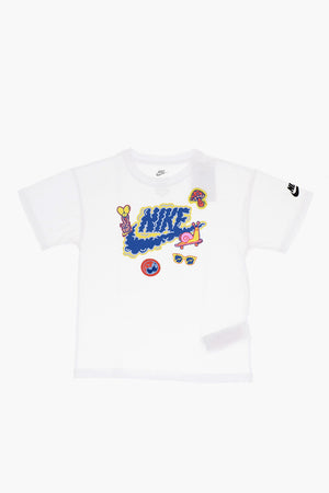 T-Shirt mit Rundhalsausschnitt, Frontprint und Patches