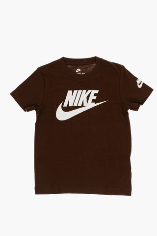 Crewneck T-Shirt FUTURA EVERGREEN Solid-Color with Contrast Logo