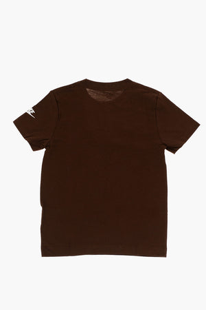 Rundhals-T-Shirt FUTURA EVERGREEN in Uni mit Kontrastlogo