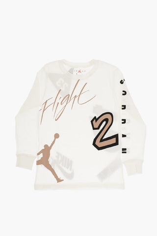 AIR JORDAN Long-sleeved Printed Crew-neck T-Shirt