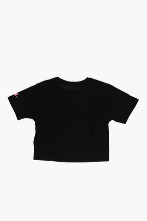 Boxy Fit Crewneck T-Shirt with Printed Logo