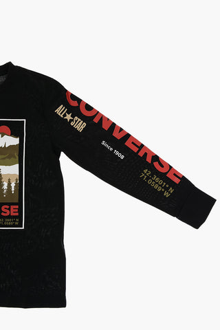 ALL STAR CHUCK TAYLOR Langarm-T-Shirt MOUNTAIN BOX bedruckt