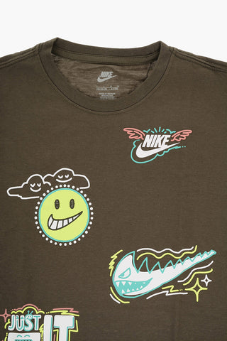 Loose-Fit Langarm-T-Shirt Bedruckt