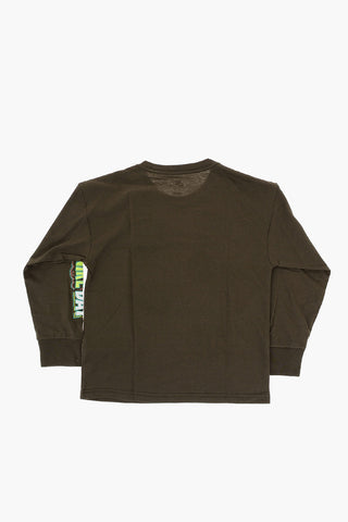Loose-Fit Langarm-T-Shirt Bedruckt
