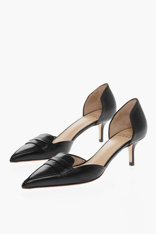 Stiletto Heel PENNY Leather D'Orsay Pumps 5cm