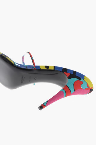 Mules GIPPY Trasparenti con Tacco Multicolor Rivestito 10cm
