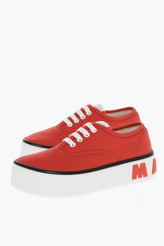Sneakers Basse in Canvas con Suola Logata