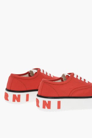 Sneakers Basse in Canvas con Suola Logata