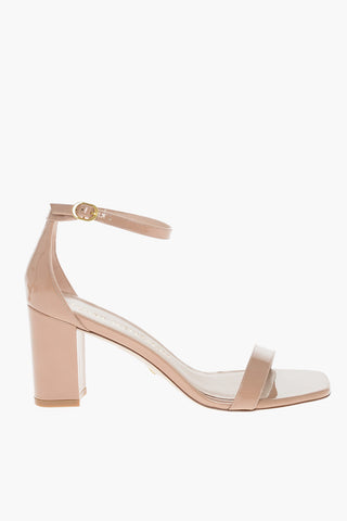 Sandali in Vernice NUDIST CURVE con Cinturino alla Caviglia 8cm
