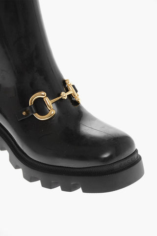 Under the Knee EVOLUTION Rubber Boots with Front Buckle