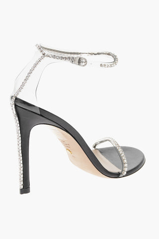 Eco-Patent Leather NUDIST GLAM Sandals with Crystals 10cm