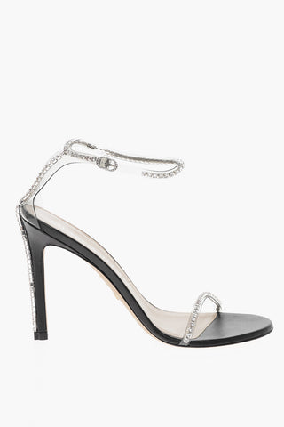 Eco-Patent Leather NUDIST GLAM Sandals with Crystals 10cm