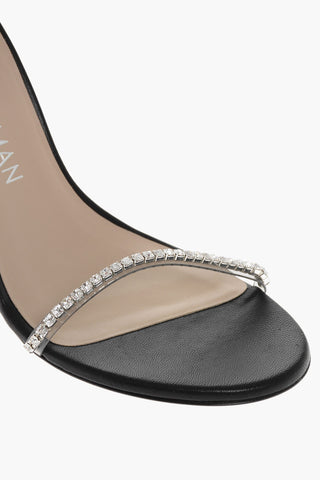 Eco-Patent Leather NUDIST GLAM Sandals with Crystals 10cm