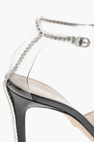 Eco-Patent Leather NUDIST GLAM Sandals with Crystals 10cm