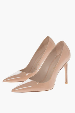 Point Toe Patent Leather Pumps with Stiletto Heel 10cm