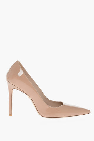 Point Toe Patent Leather Pumps with Stiletto Heel 10cm