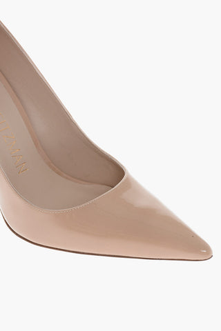Point Toe Patent Leather Pumps with Stiletto Heel 10cm