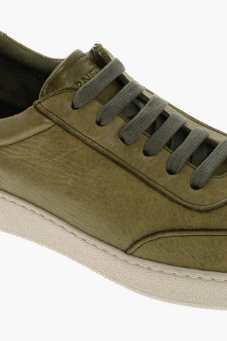 Low-top Deerskin Sneakers with Rubber Sole