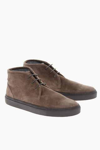 Knitted Lining KALEIDO Suede Desert Booties