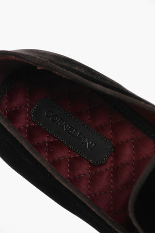 Mocassini in Velour EMBLEM con Logo Ricamato