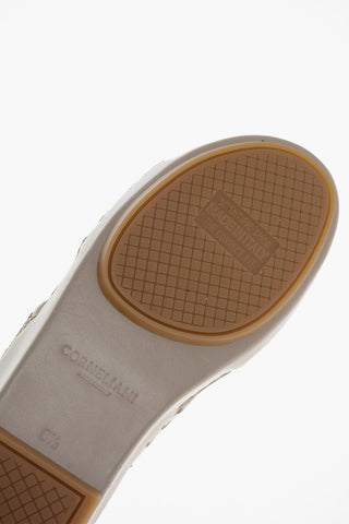 Woven Leather Sandals with Rubber Sole