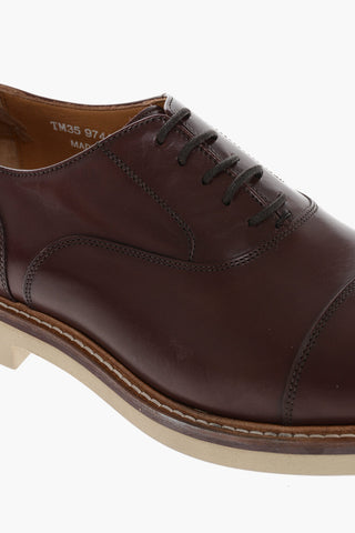 Rubber Sole MANOLETE Leather Derby Shoes