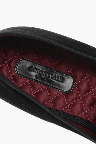 Velour Moccasins EMBLEM with Embroidered Logo