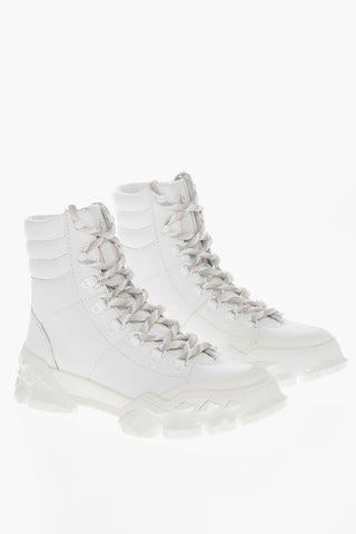 Injected Sole DIAMOND Lace-up Combat Booties