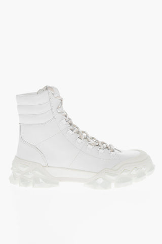 Injected Sole DIAMOND Lace-up Combat Booties