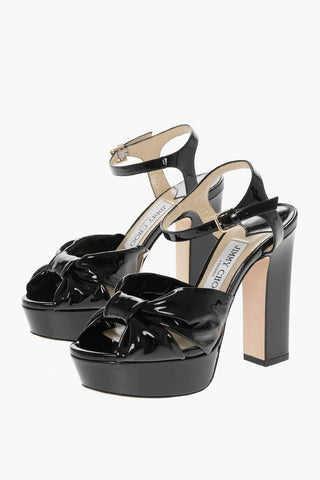 Patent Leather HELOISE Platform Sandals 13cm