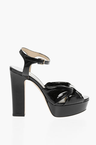 Patent Leather HELOISE Platform Sandals 13cm