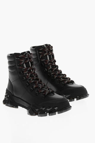 Injected Sole DIAMOND Lace-up Combat Booties